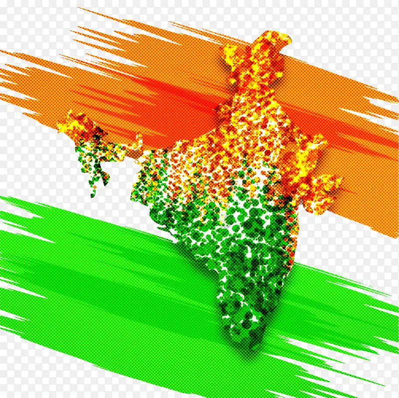 印度独立日 长颈鹿 树叶