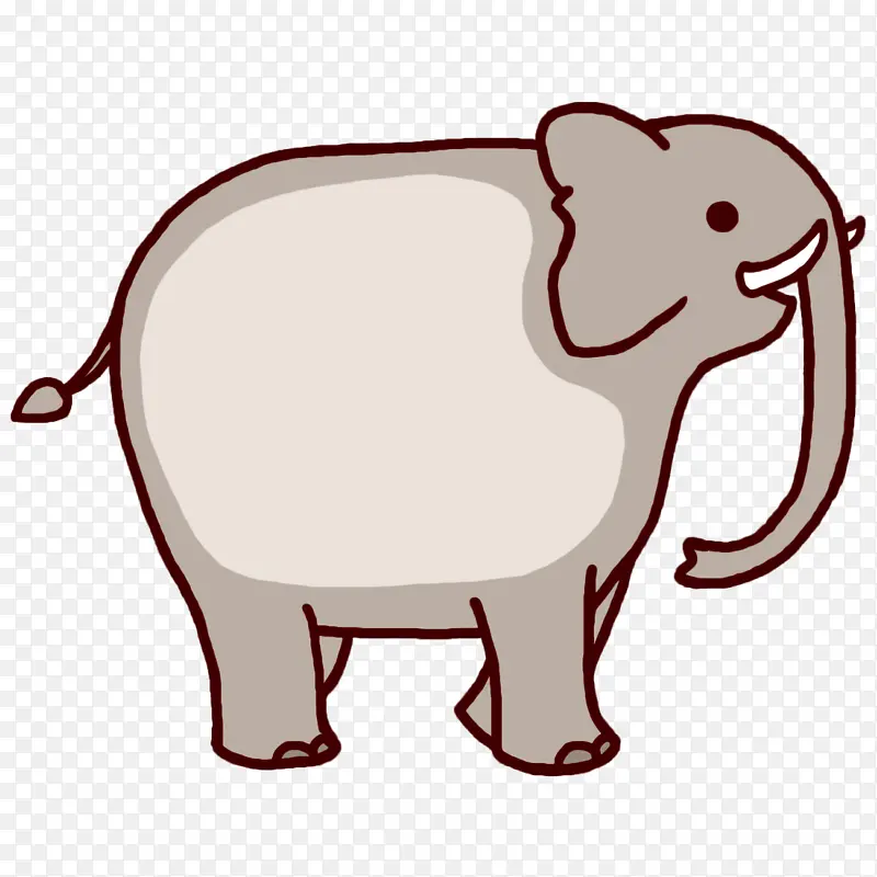 动物框架 卡通框架 印度象
