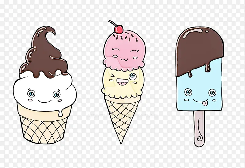 冰淇淋 冰淇淋筒 冰