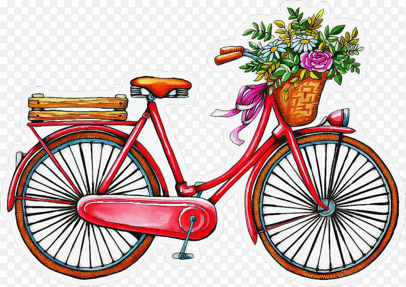 自行车 绘画 艺术自行车