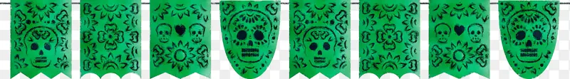 墨西哥彩旗 水彩 油漆