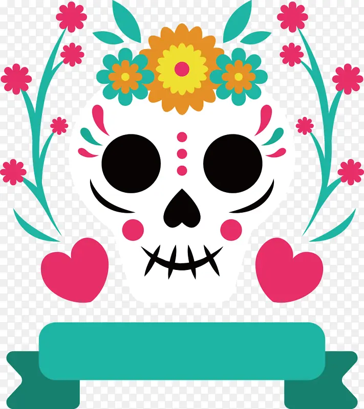 墨西哥元素 花卉设计 花瓣