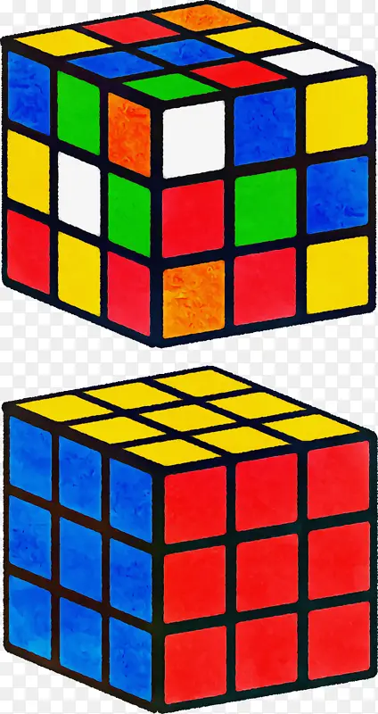 鲁比克斯立方体 立方体 绘画