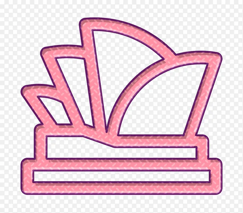旅游图标 悉尼歌剧院图标 澳大利亚图标