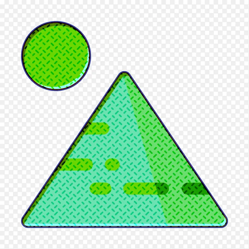 旅行图标 金字塔图标 三角形