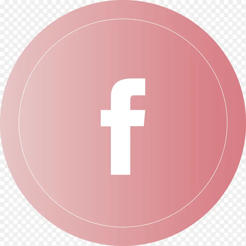 脸书圆形标志 符号 脸书