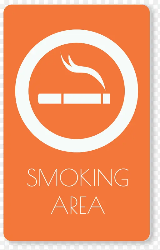 烟区标志 标志 线条
