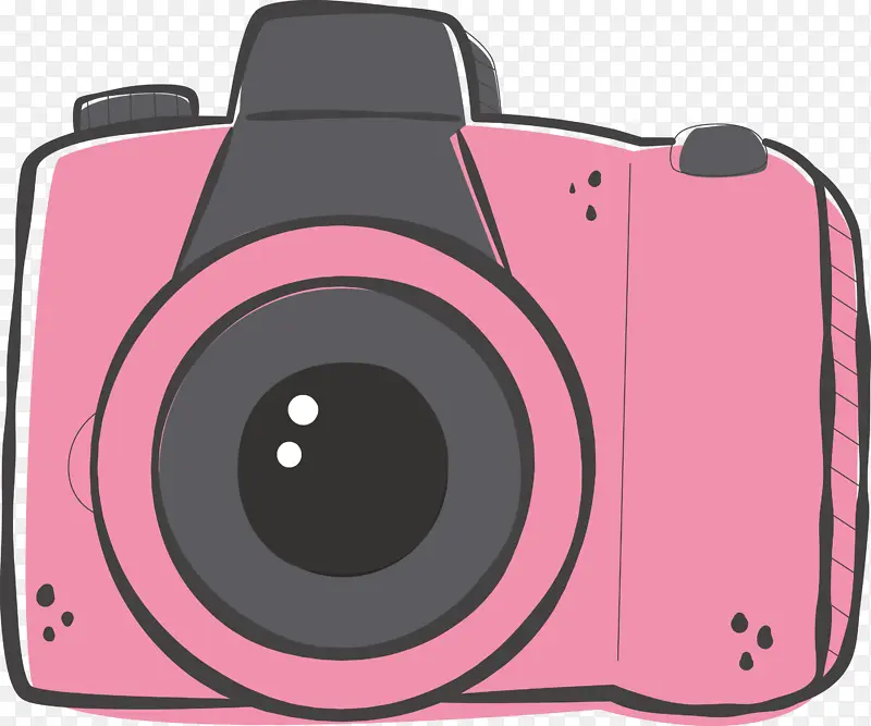 相机卡通 无镜可互换镜头相机 相机镜头