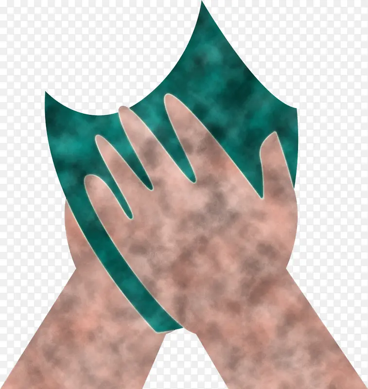 洗手 绿松石色