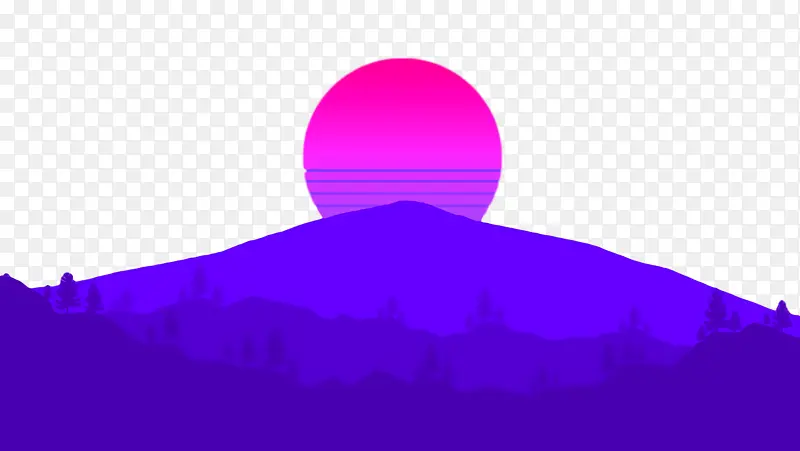 紫色 计算机 线条
