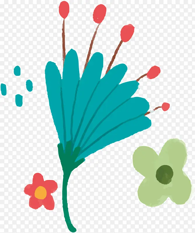 植物茎 花瓣 叶