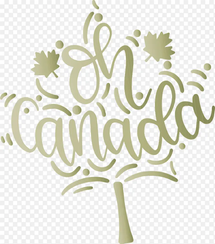 加拿大日 加拿大节日 水彩画
