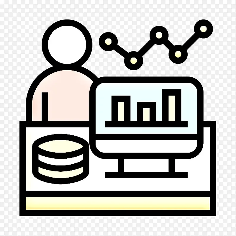 大数据图标 数据科学家图标 专家图标