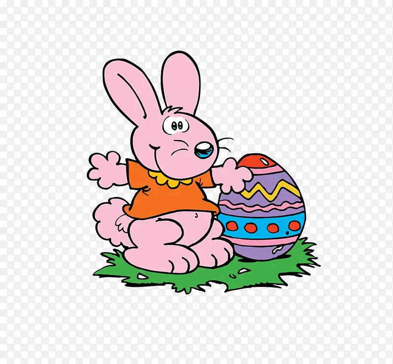 复活节兔子复活节彩蛋卡通彩蛋