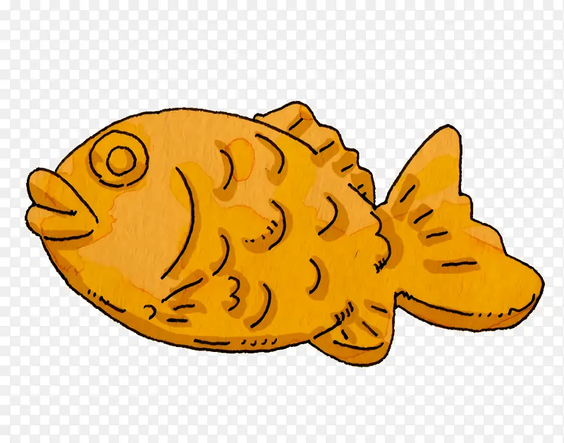 黄色 动物雕像 鱼