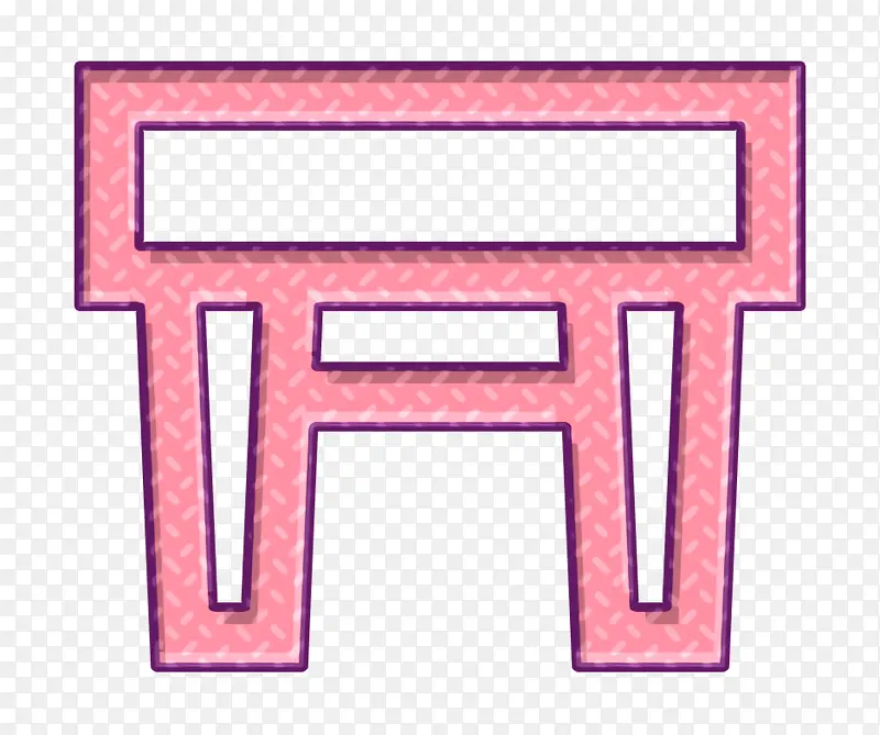 桌子图标 家具和家庭图标 学校图标