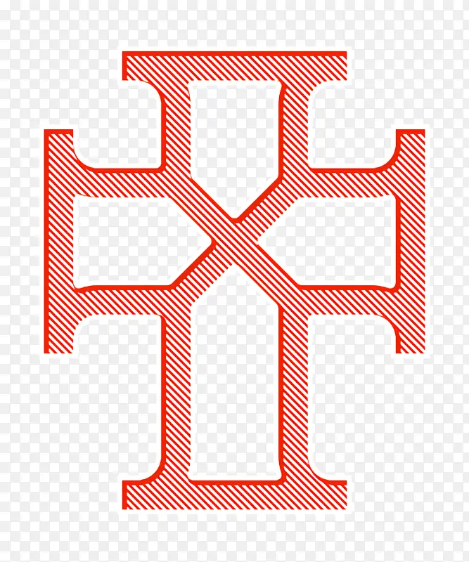 中世纪图标 十字图标 徽标