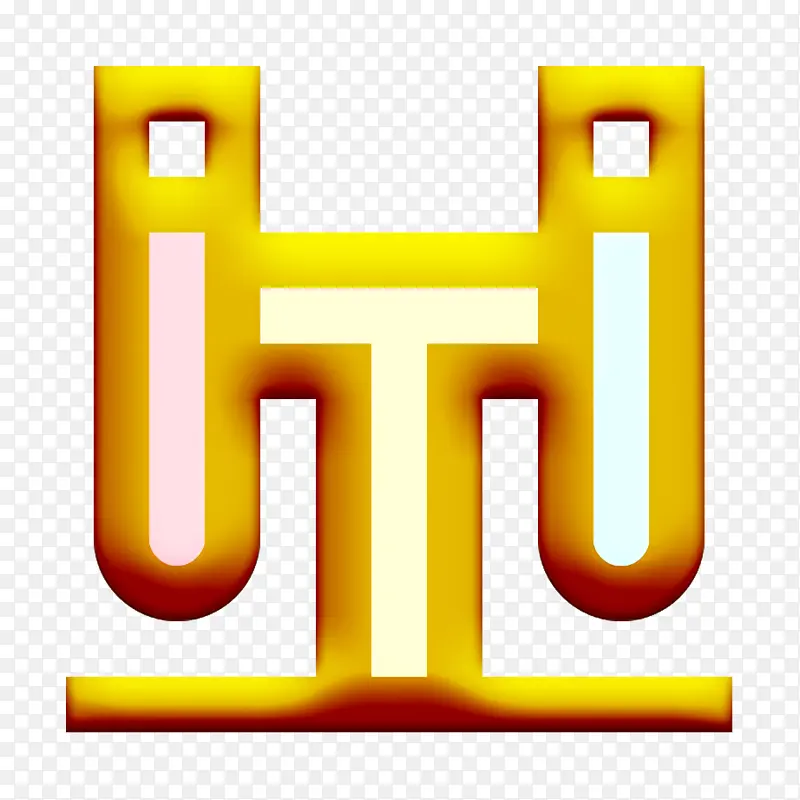 试管图标 物理和化学图标 徽标