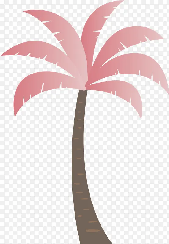 棕榈树 海滩 卡通树