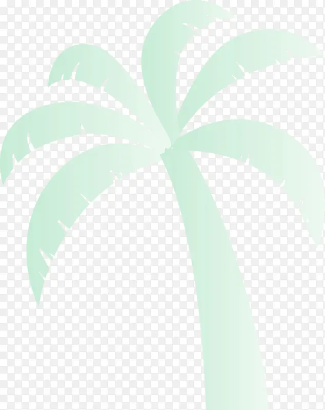 棕榈树 海滩 卡通树