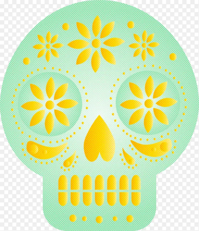 墨西哥彩旗 黄色 花朵