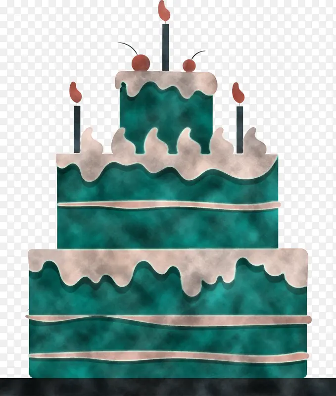 生日蛋糕 蛋糕装饰 糖糊