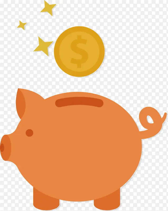 税务元素 小猪银行 储蓄