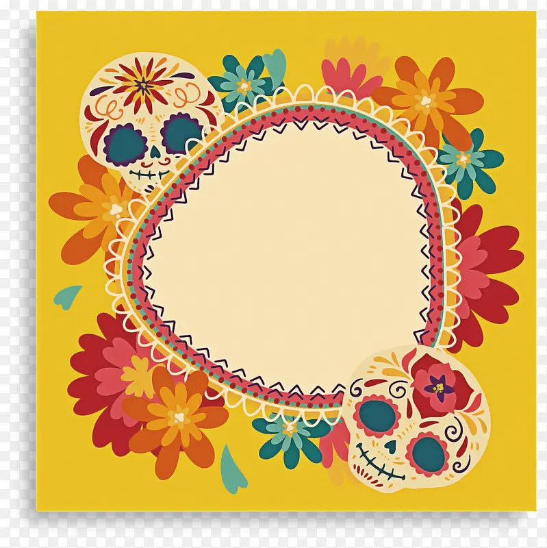 墨西哥元素 花卉设计 画框