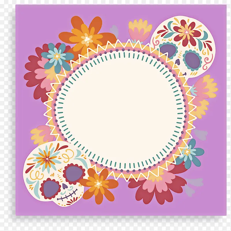 墨西哥元素 花卉设计 画框