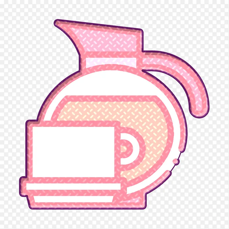 早餐图标 咖啡壶图标 饮料图标