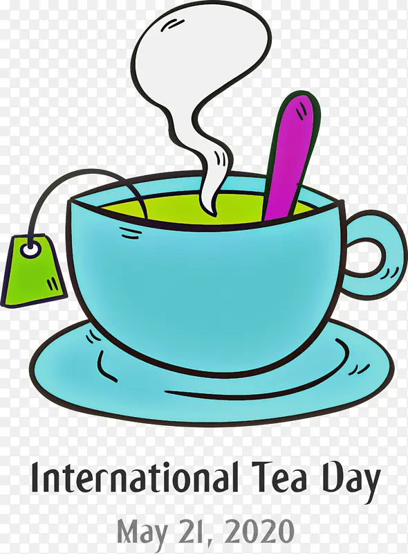 国际茶会 茶会 卡通