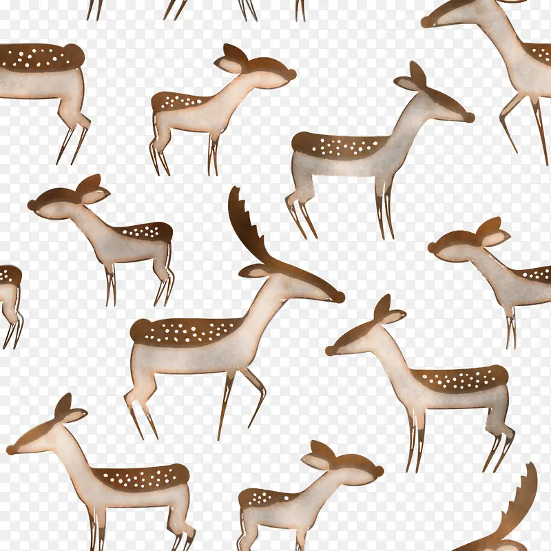 长颈鹿 野生动物 卡通