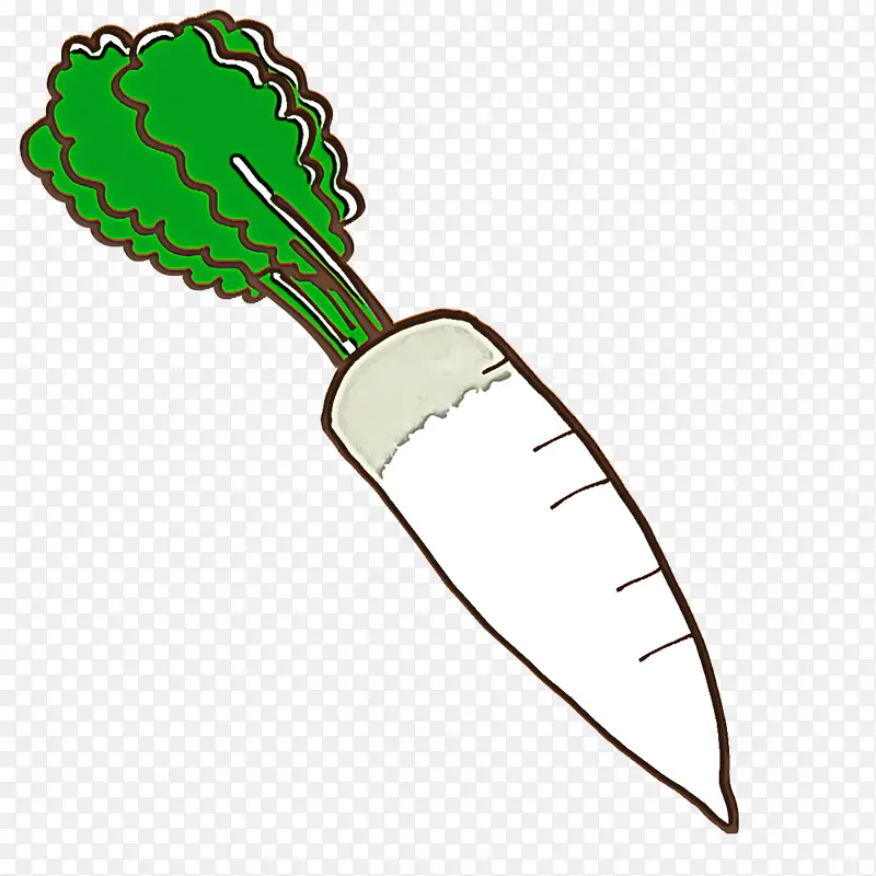新鲜蔬菜 卡通 线条艺术