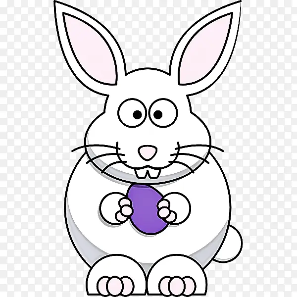 兔子 复活节兔子 线条艺术