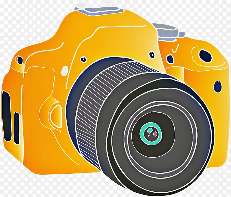 卡通相机 数码单反相机 相机镜头