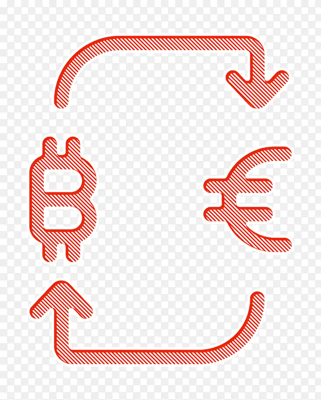 比特币图标 商业和金融图标 交易所图标