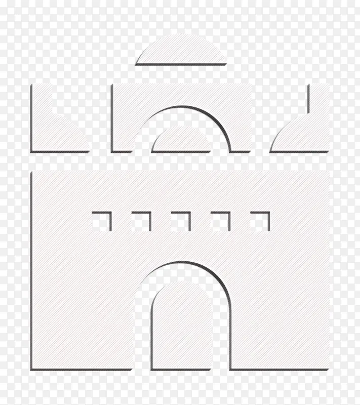 寺庙图标 地标图标 埃及图标