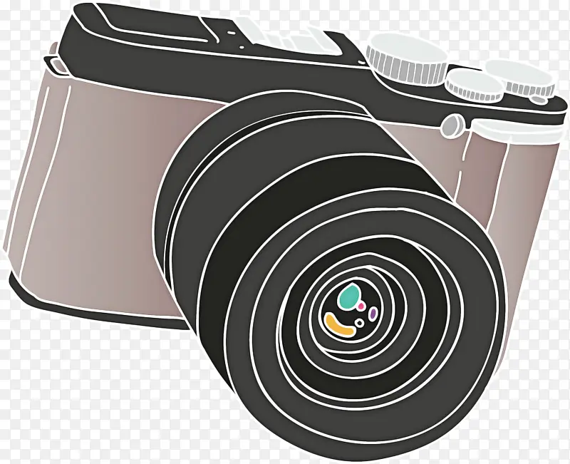 卡通相机 镜头 相机