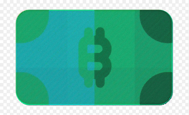 比特币图标 商业和金融图标 绿色