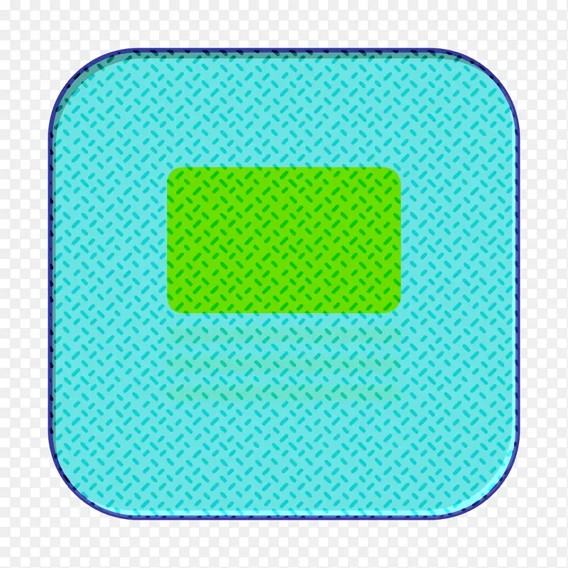 线框图标 用户界面图标 绿松石色