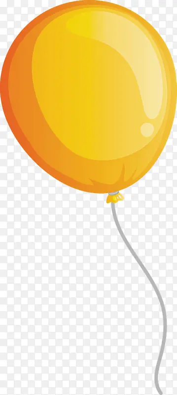 气球 黄色 椭圆形
