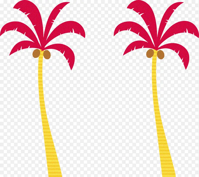 棕榈树 海滩 卡通树