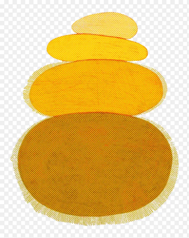 黄色 椭圆形