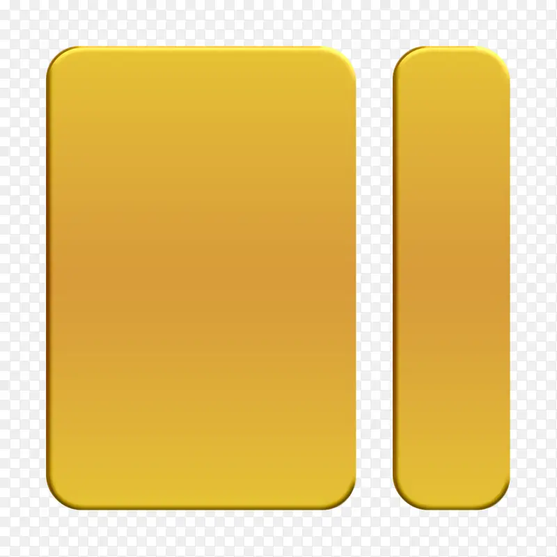 线框图标 用户界面图标 黄色