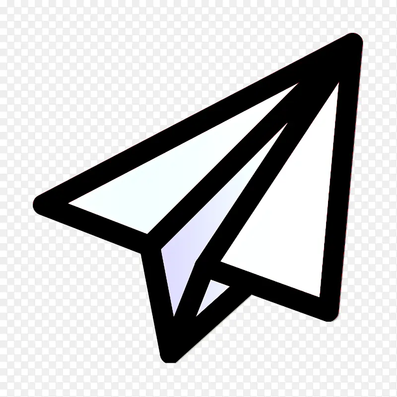 折纸图标 纸平面图标 电子邮件图标