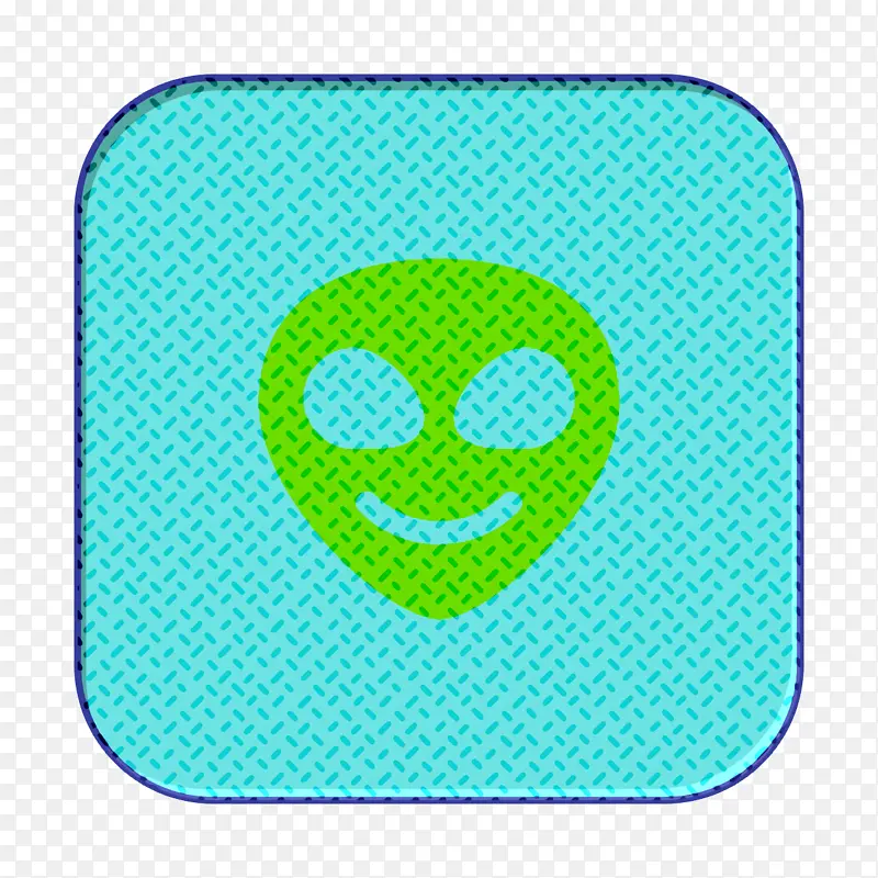 外星人图标 笑脸和人物图标 绿色