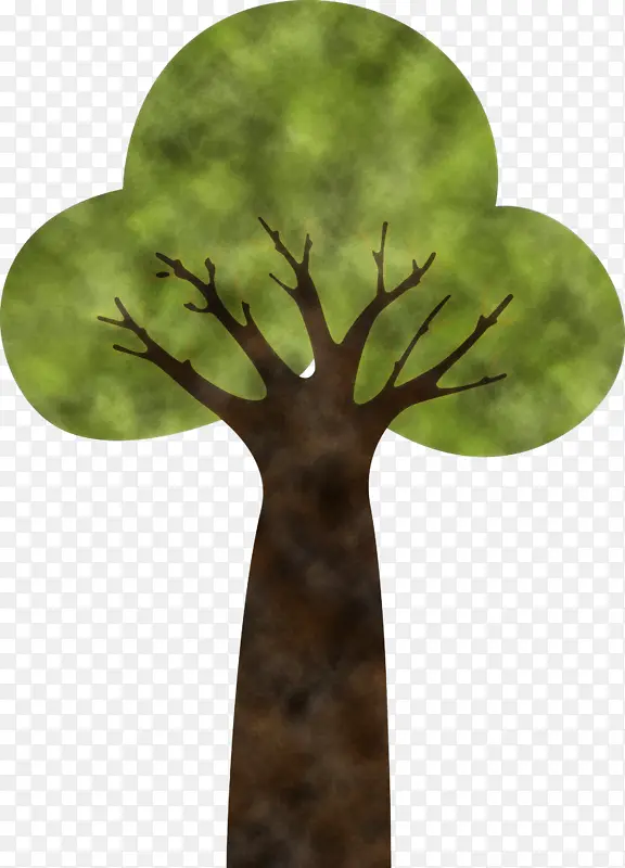 卡通树 抽象树 植物茎