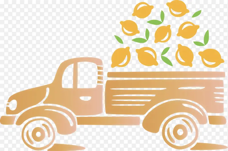 柠檬卡车 秋天 水果