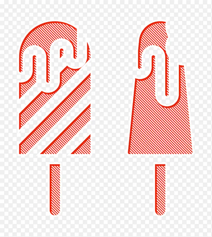 冰淇淋图标 派对图标 食品和餐厅图标