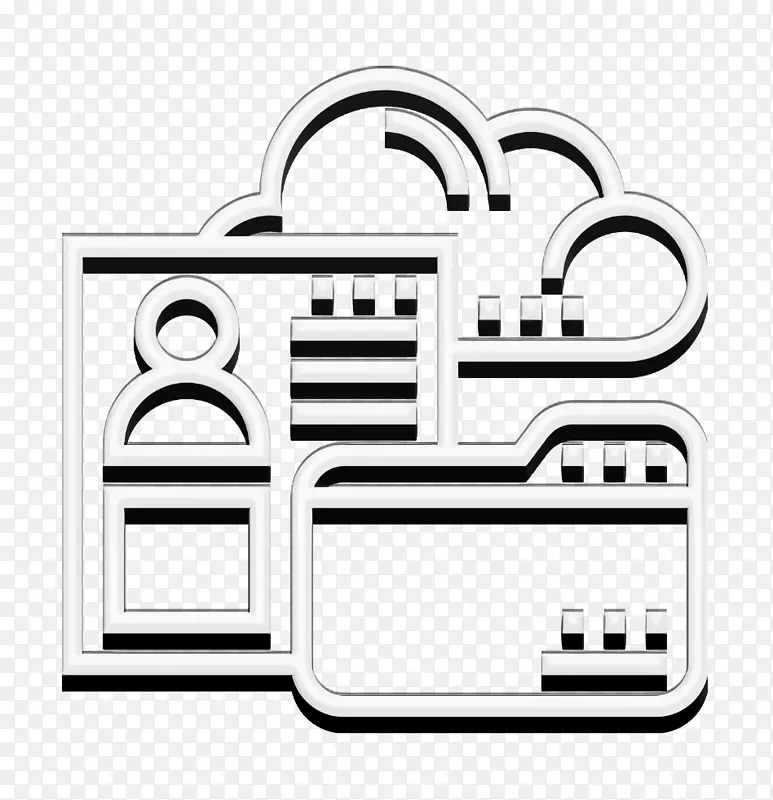 云服务图标 隐私图标 存储图标